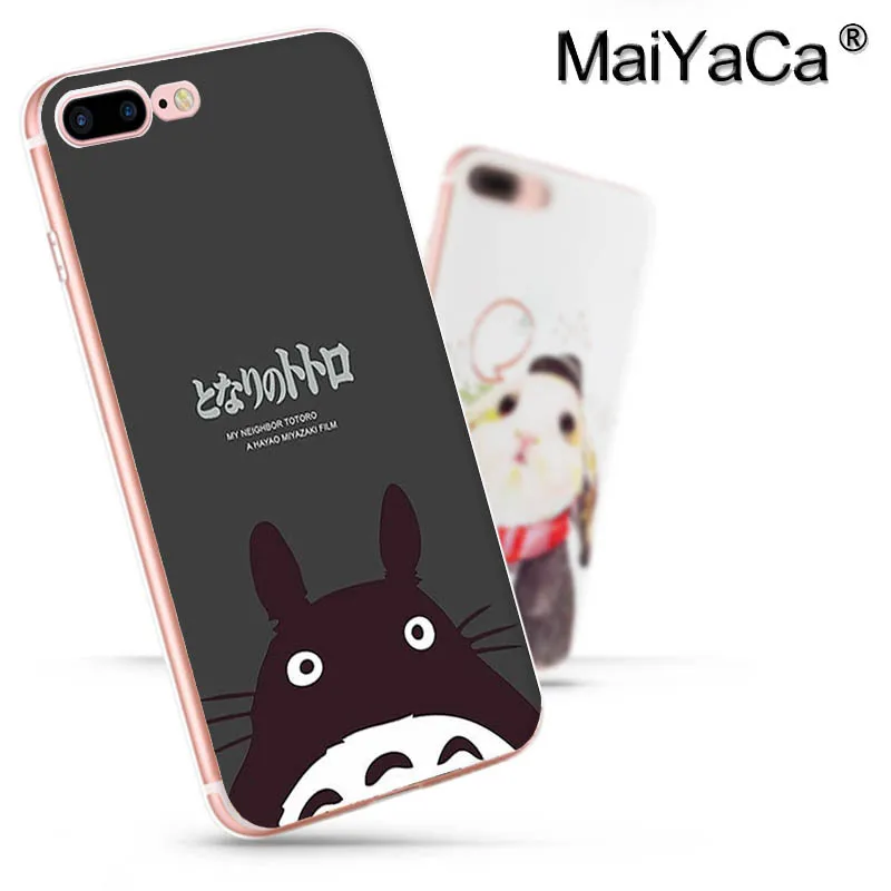 MaiYaCa totoro cartoon cat transparent soft tpu phone case cover for Apple iPhone 8 7 6 6S Plus X 5 5S SE 5C cass | Мобильные