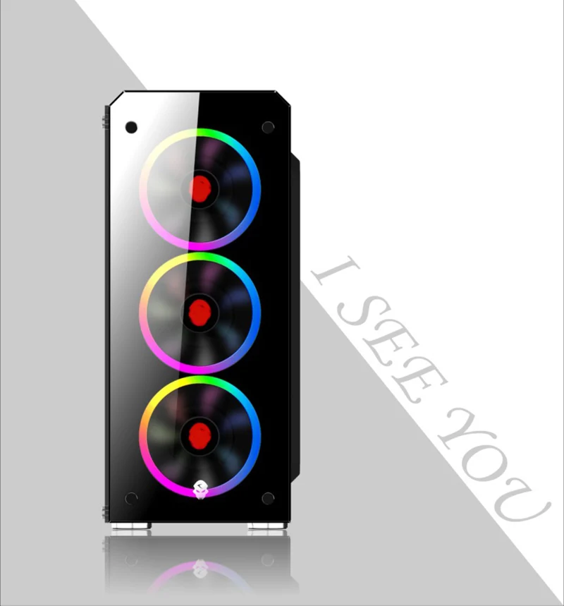 355*180*435 мм diy игровой компьютер RGB ПК Шасси в корпусе крышка боковое закаленное стекло геймер габинет computador ATX/micro-ATX/ITX