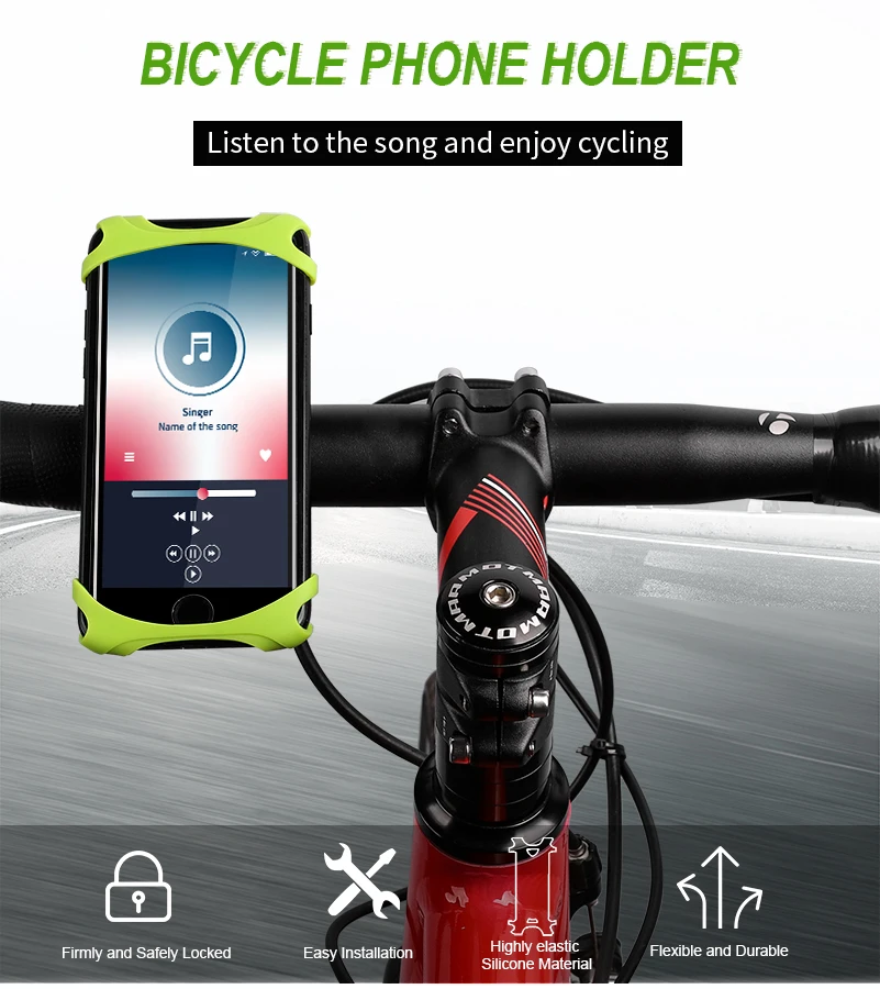 WEST BIKING держатель для телефона на велосипед для iPhone samsung, универсальный держатель для мобильного телефона, держатель для руля велосипеда, держатель для крепления на руль, gps