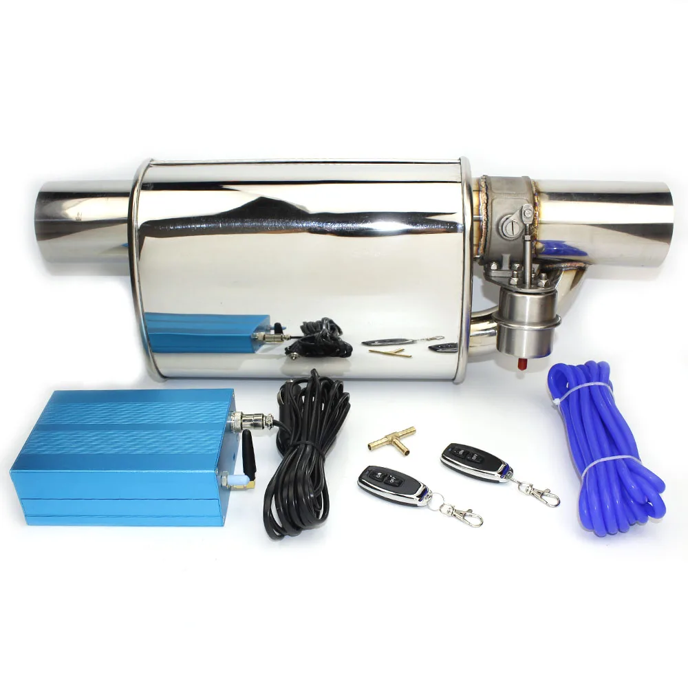 Новая выхлопная система 63 мм Электрический Выпускной клапан из нержавеющей