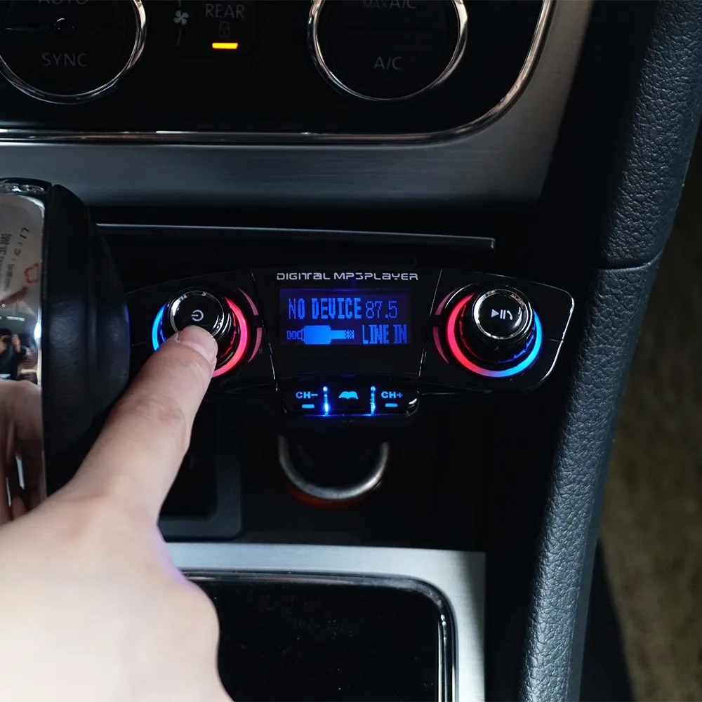 MALUOKASA fm-передатчик Aux модулятор Bluetooth Handsfree автомобильный комплект автомобильный аудио mp3-плеер с Умной зарядкой двойной USB Автомобильное зарядное устройство