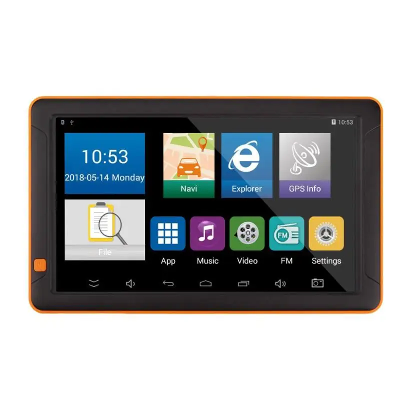 9 дюймов Bluetooth WiFi Android Автомобильный gps навигатор FM ночное видение AV в 512 М+ 16 г Android 4.4.2 800x480 пикселей Lpowerddr2 512 Мб
