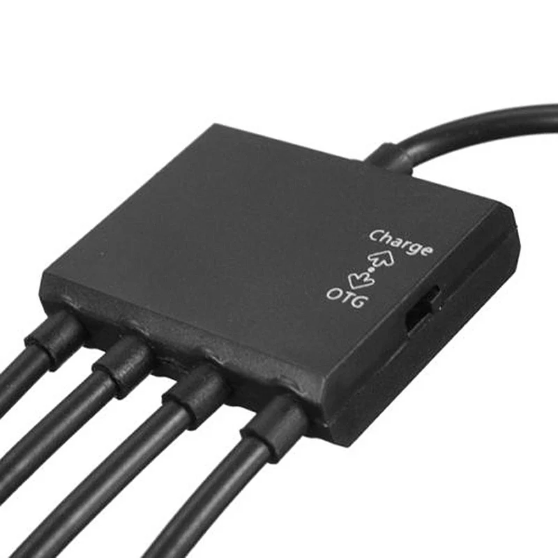4 в 1 USB 2,0 концентратор 4 порта к Micro USB OTG концентратор разветвитель Хост удлинитель адаптер кабель для Android телефон планшет ПК
