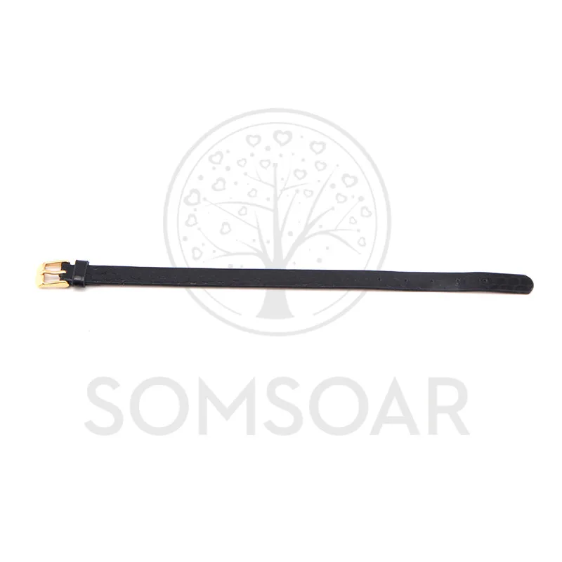 Somsoar ювелирные изделия черная змеиная кожа натуральная обмотка браслеты
