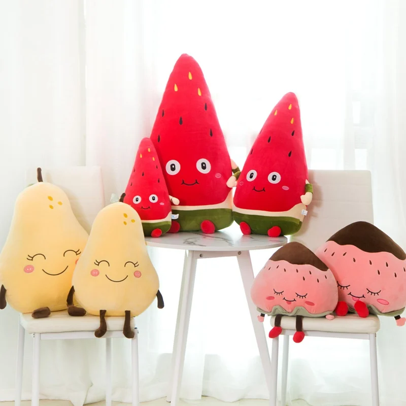 

Мягкая плюшевая игрушка в виде фруктов, арбуза, клубники, мягкая подушка из хлопка, подарок для девочки