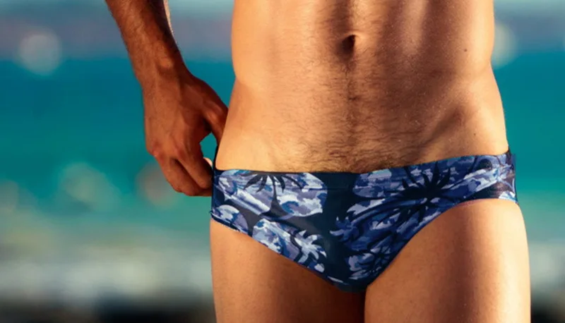 Swimming Men Beach Pool Sexy Swimsuit Hot Swim Trunks Speedo Swimwear Man Low Waisted Boy Swimming Wear Print Animal Birds Swim