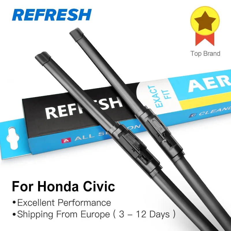 REFRESH Щетки стеклоочистителя для Honda Civic 7th 8th 9th Generation(только для международной версии