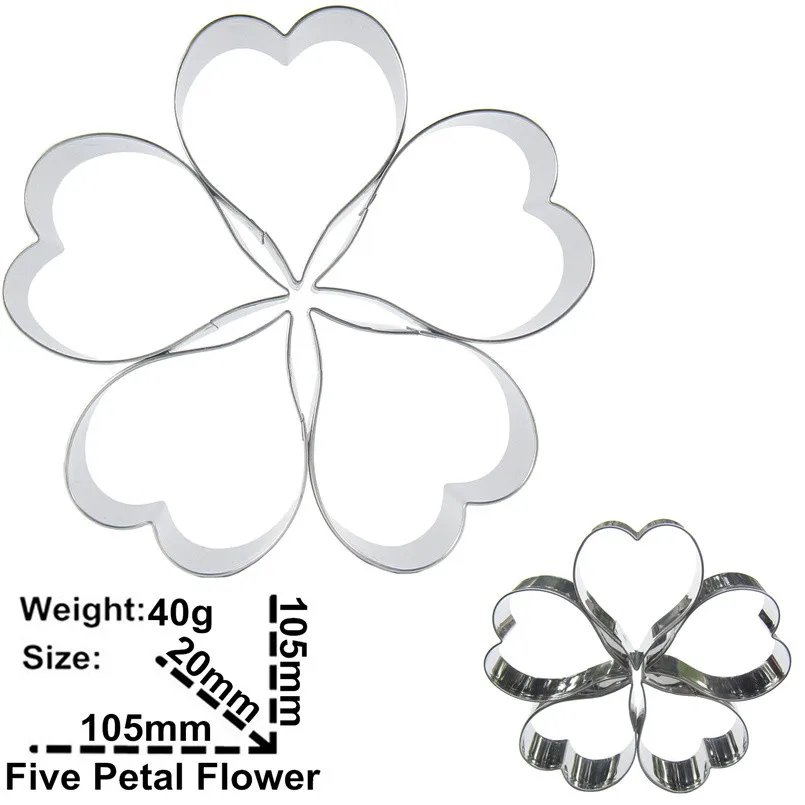 Торты с пятью лепестками инструменты для украшения тортов помадки мозаичные