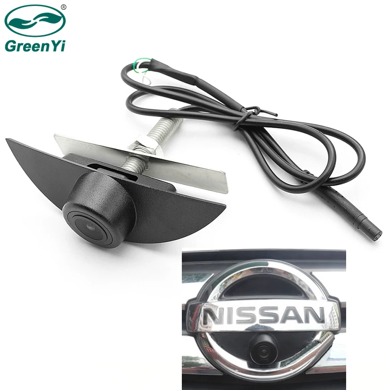 Автомобильная Камера Переднего Вида GreenYi для Nissan X-trail Qashqai Tiida Teana Sylphy Sentra Pathfinder для автомобиля CCD чип с логотипом