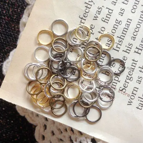 

6MM 1000Pcs Metal Open Jump Ring & Split Rings Jewelry Findings Accessories