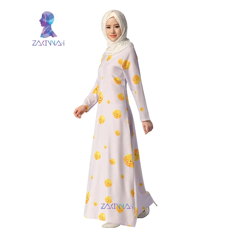 045 новое поступление с длинным рукавом турецкий исламский модный принт