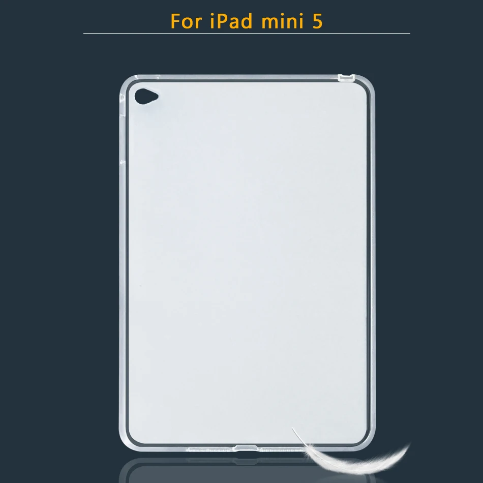 mini5 Силиконовый чехол для Apple iPad Air 1/Air 2/Pro 9,7 10,5 12,9 11 Мягкий ТПУ чехол Обложка для iPad 9,7 mini 1, 2, 3, 4, 5 лет - Цвет: mini5