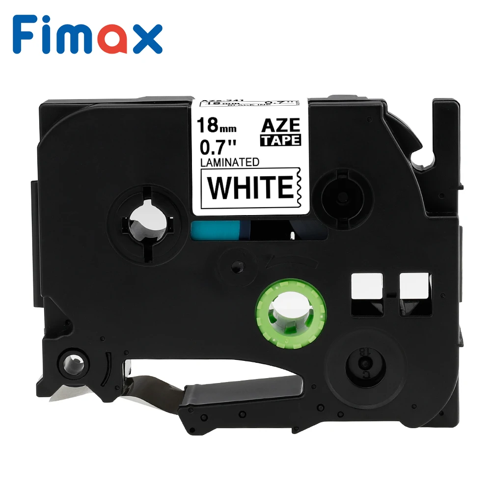 Лента для принтера Fimax 10 шт./упак. TZe241 18 мм черно-белая 1 шт. лента Brother P-touch TZe 241