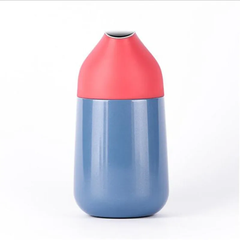 Xiaomi Kiss Fish CC мини умная чашка вакуумная термоизоляционная бутылка умный Температурный датчик OLED дисплей экран - Цвет: Blue