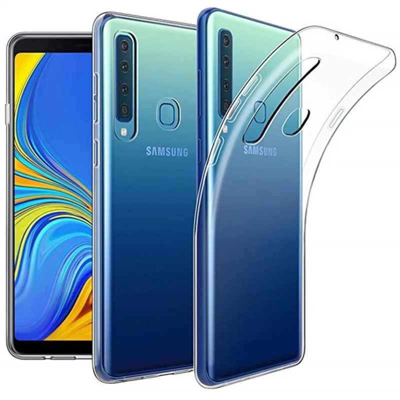 Soft Silicone clear Phone Cover For Samsung Galaxy A7 2018 A9 A80 A70 A50 A40 A30 A20E case bumper S10 Plus S10E | Мобильные