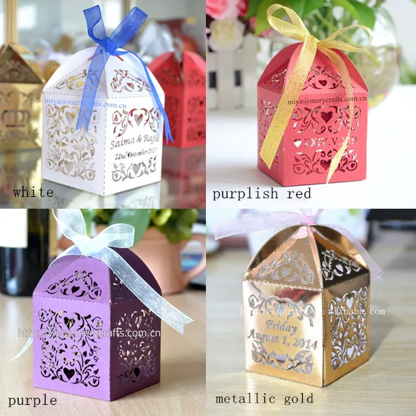 

colored candy box gold/red/purple white laser
