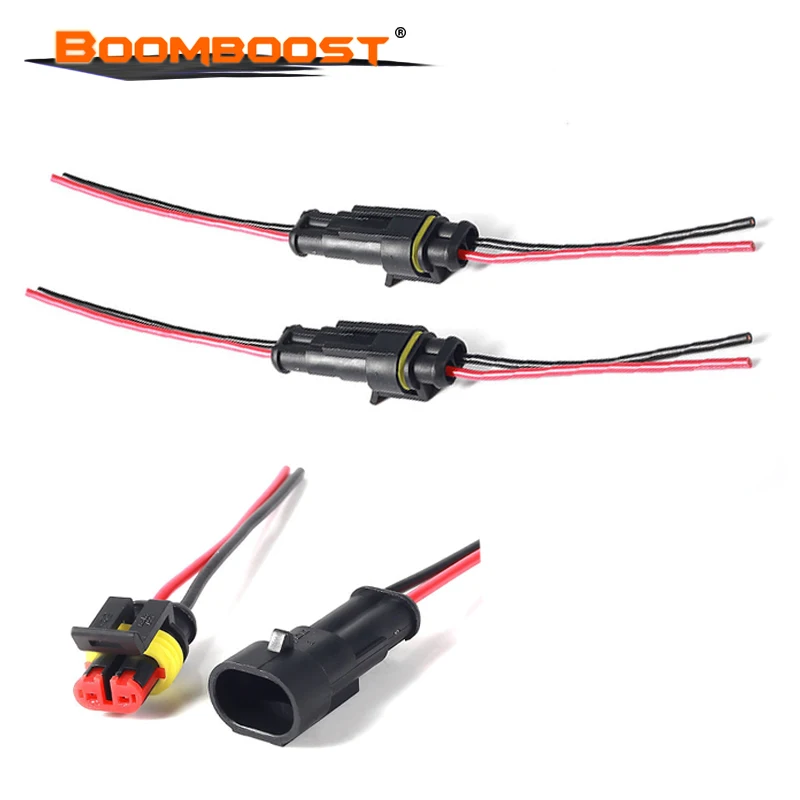 Автомобильный водонепроницаемый электрический соединитель 5 комплектов 2 Pin