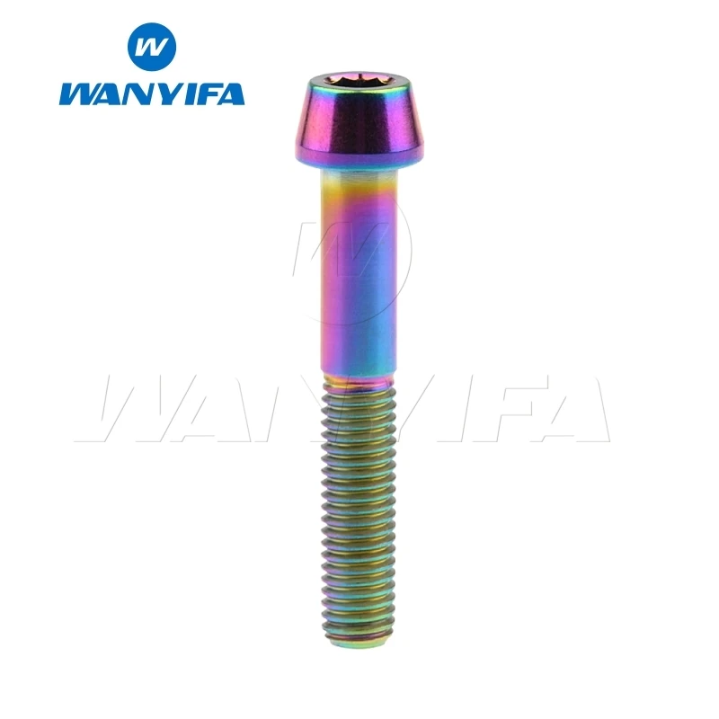 Wanifa Винт С Титановым болтом M8x15 20 25 30 35 40 45 50 70 мм конусная головка для велосипедной