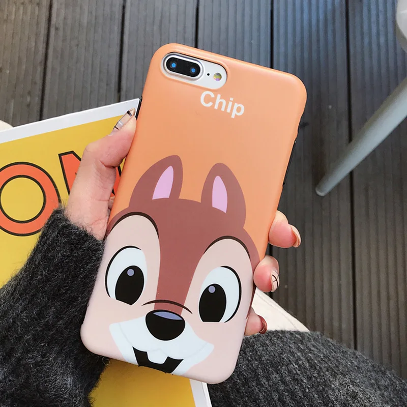 Мультяшный Chipmunk чехол для iPhone X XS MAX XR 7 8 Plus милый Coque чип и Дейл белка чехол для iphone 8 7 6 6s Plus Fundas