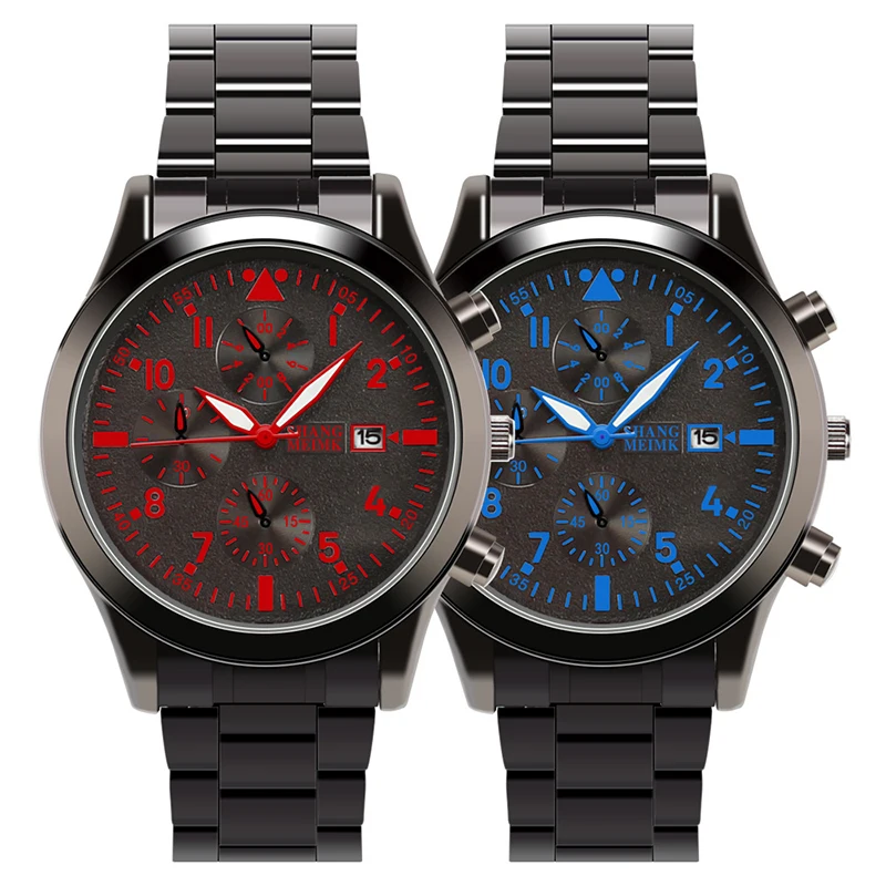 2018 часы мужские люксовый бренд сталь Дата Бизнес Relogio Masculino Reloj Hombre кварцевые