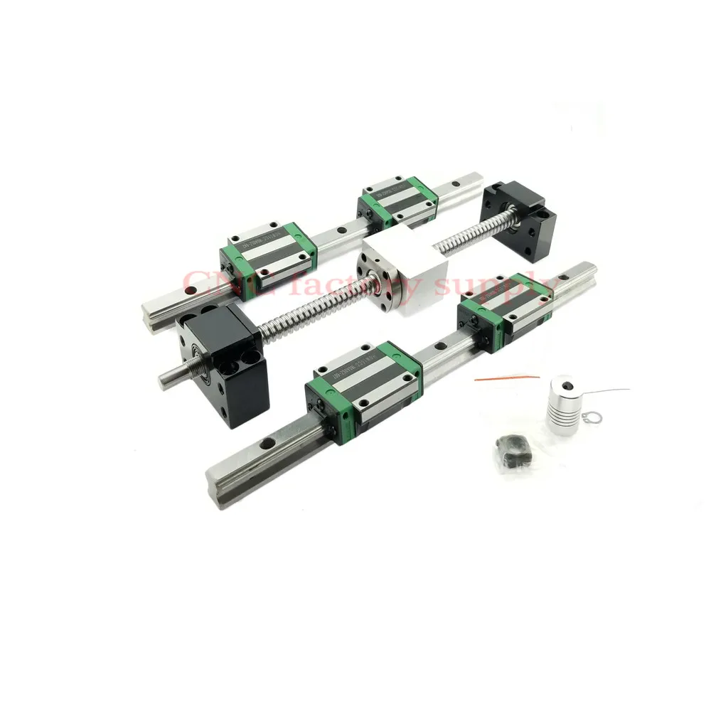 3D печатные части CNC маршрутизатор SFU1605-200 300 SFU1204-L-500mm600mm набор шариковых винтов + HGR15
