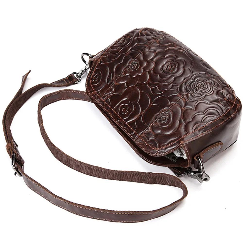 Женская сумка мессенджер из натуральной кожи роскошный винтажный саквояж на