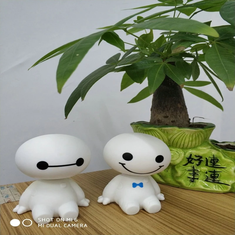 Мультфильм Пластиковый робот Baymax неваляшка фигура украшения авто Интерьер