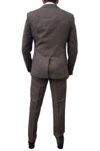 

3PCS Vintage Slim Fit Suits Tailored Groom Wedding Bridegroom Formal Occasion