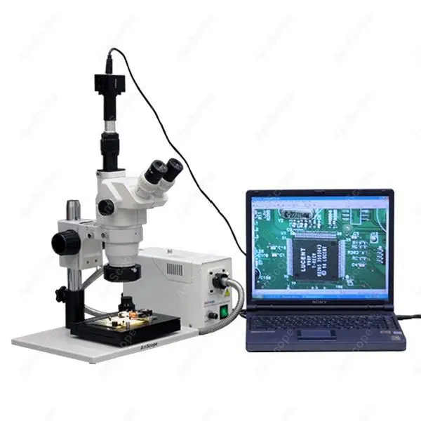 Минералогический микроскоп-поставка AmScope 3.35X-180X стереомикроскоп + 8MP Камера