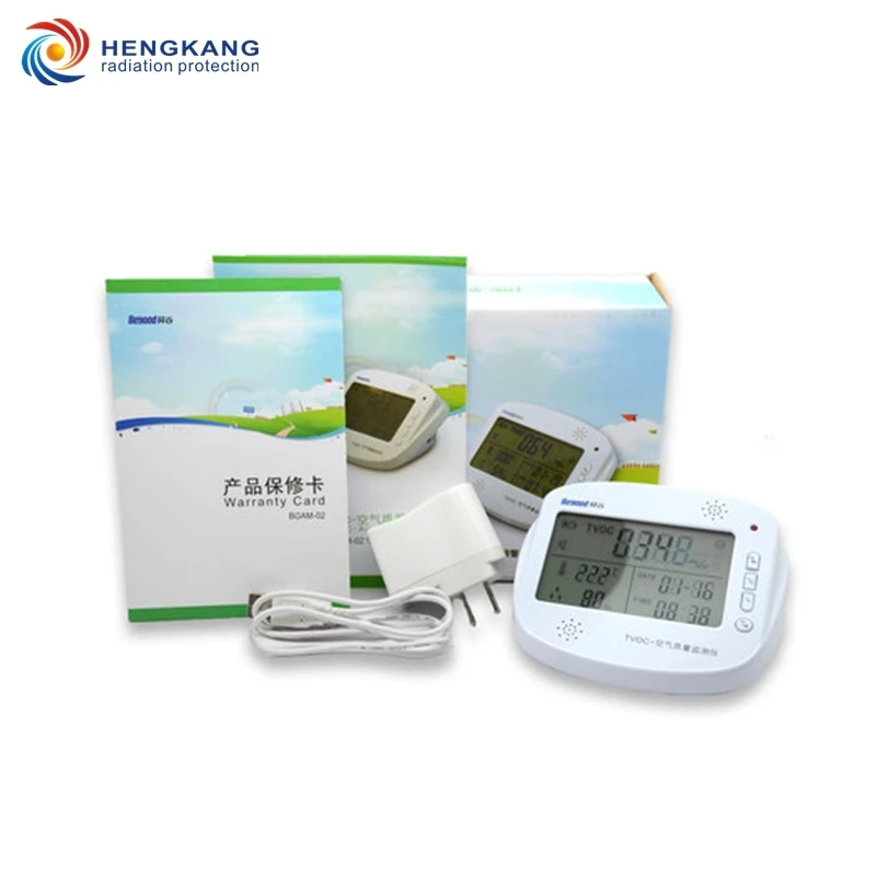 

TVOC digital gas detector indoor and Car Portable gas alarm analyzer additional temperature and humidity detection