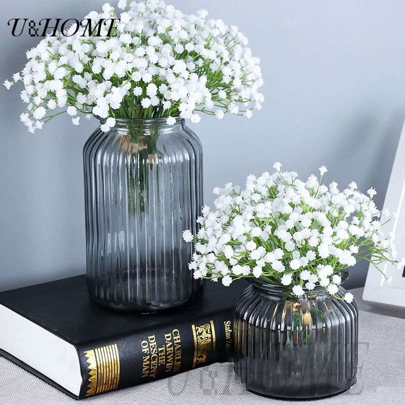 3 шт./лот искусственные мини babysbreath Пластик гипсофила цветок для свадьбы DIY