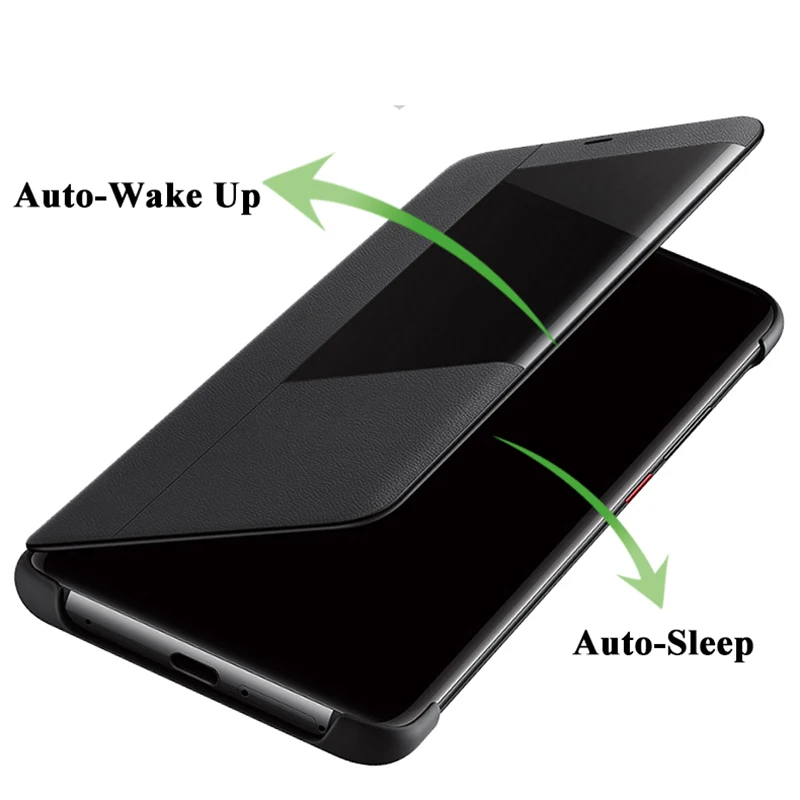 Оригинальный чехол huawei mate 20 Pro Официальный смарт-чехол для сна из искусственной