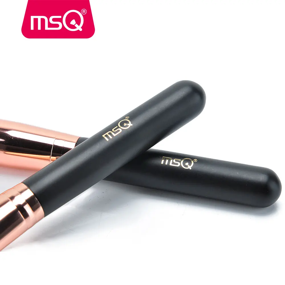 MSQ 15 шт. Макияж Кисточки Набор Розовое золото волос животных и Синтетические