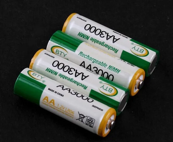 8x AA 3000 1,2 V Quanlity аккумуляторная батарея AA 3000mAh BTY Ni-MH 1,2 V аккумуляторная батарея 2A Baterias Bateria Batterie 3000