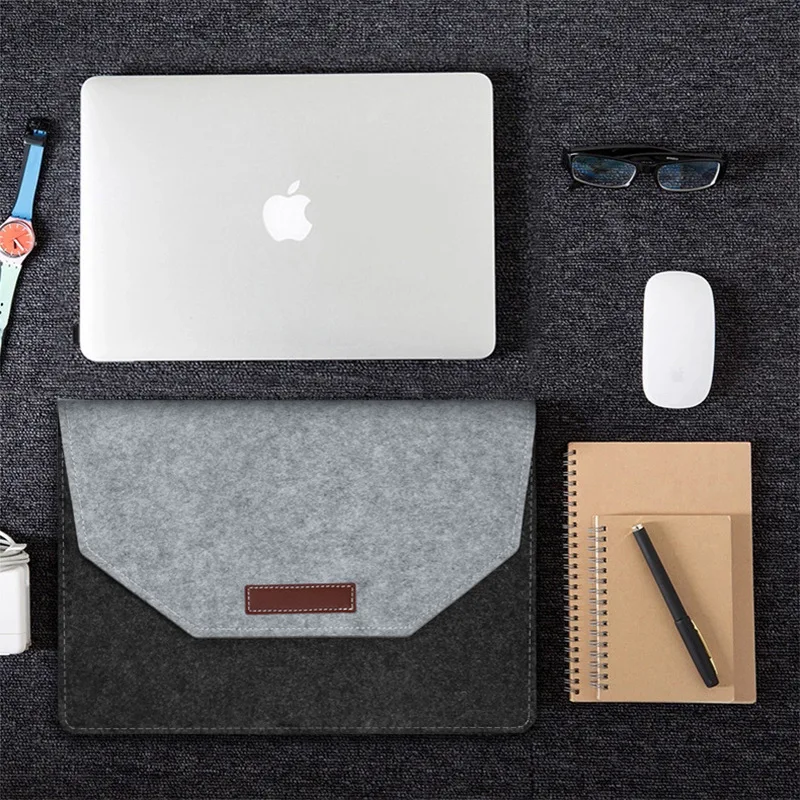 Мягкий чехол для ноутбука, чехол для Macbook Air 13 Pro retina 13 15, тонкий чехол для ноутбука с защитой от царапин, шерстяной войлок, чехол для 13,3, 15,4 дюймов