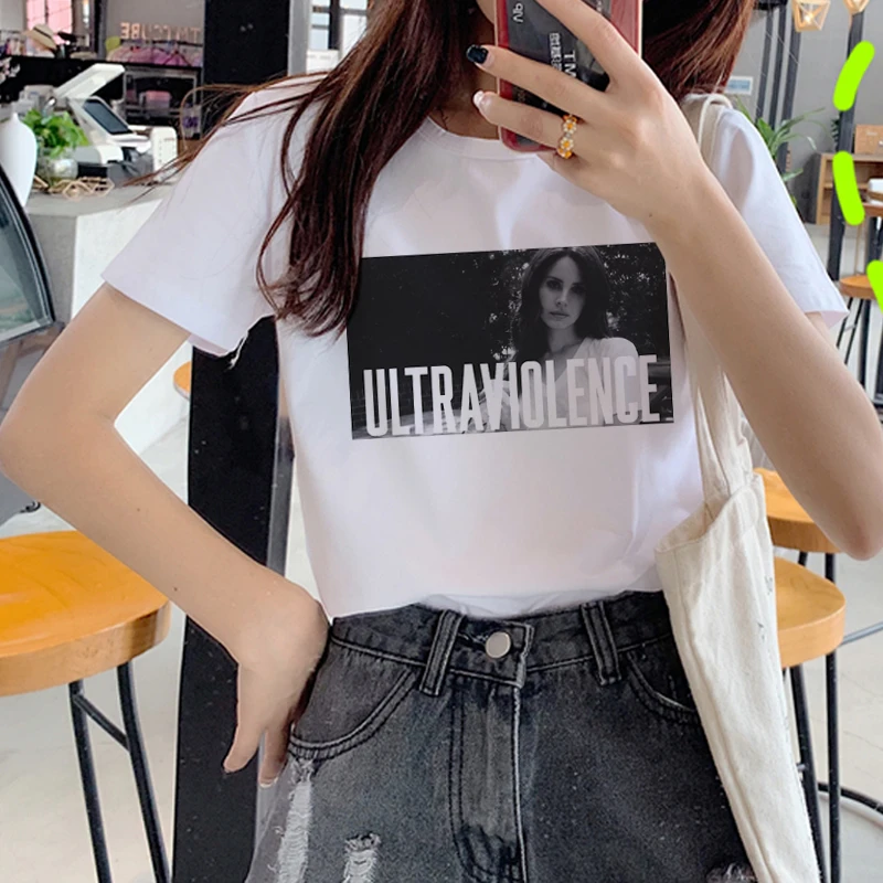Lana Del Rey Harajuku Ullzang Футболка женская Забавный принт футболка для фанатов 90s графическая Эстетическая футболка корейский стиль женские футболки