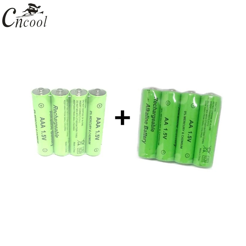 Cncool Новый 20 шт./партия aaa aa перезаряжаемые батарея 1 5 В в щелочные baterias для