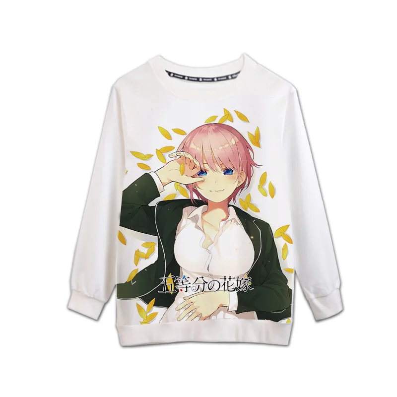 Аниме Go-Toubun no Hanayome Nino Nakano Miku Itsuki Nakano Косплей Толстовка весна и осень для мужчин и женщин пуловер с длинными рукавами пальто - Цвет: 05