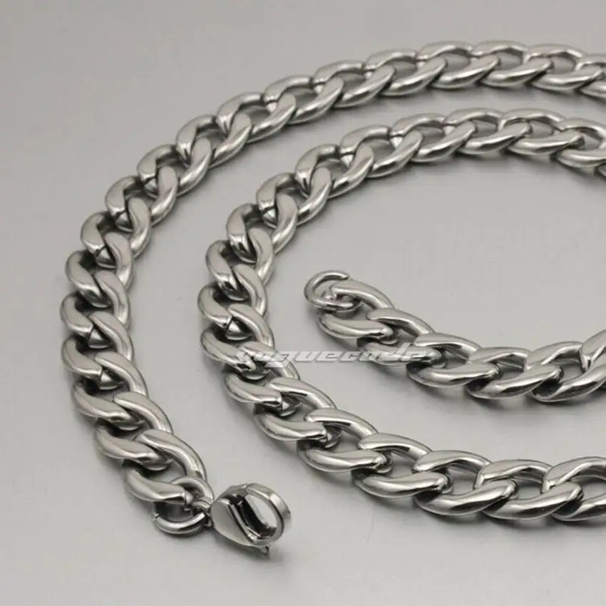 18 &quot~ 36&quot 316L нержавеющая сталь мужские байкерские ожерелья 5M003|steel necklace men|necklace