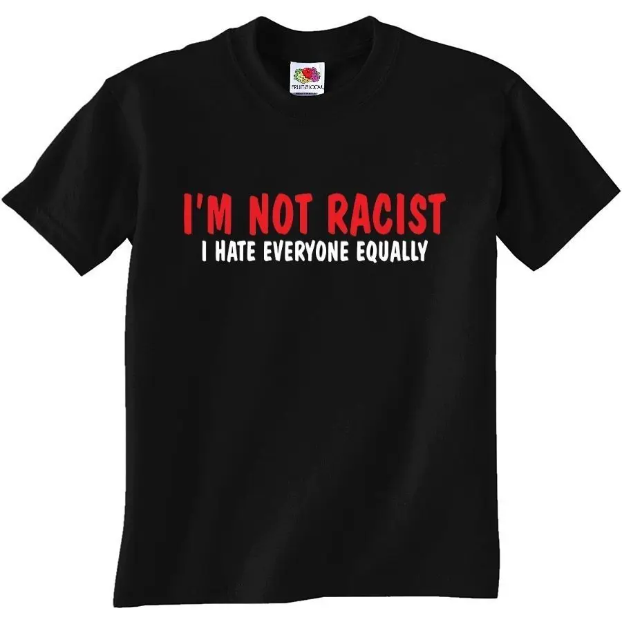 Я не RACIST я люблю всех в одинаковой степени Мужская футболка|Мужские футболки| |