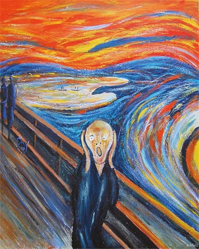 Холсты Edvard Munch для рисования постер с изображением стены современный