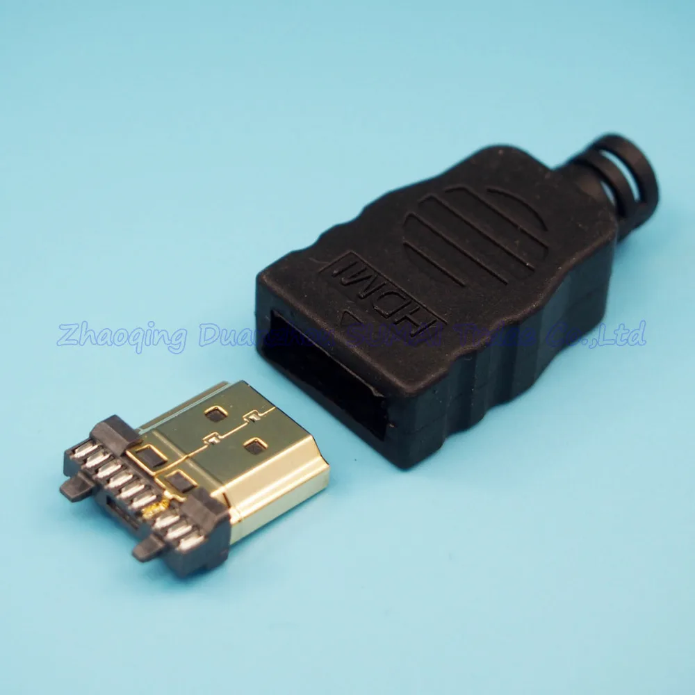30 компл./лот 2 в 1 сварочный Тип HDMI Штекерный разъем с пластиковой оболочкой |