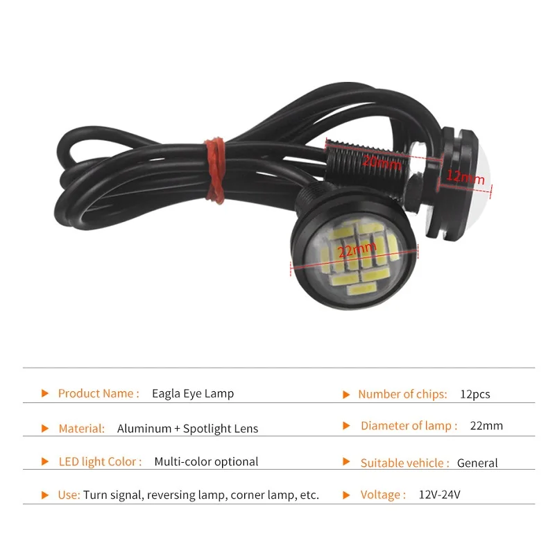 10 шт. 23 мм 4014 12SMD автомобиля DRL крючке светодио дный свет 12 В днем ходовые огни