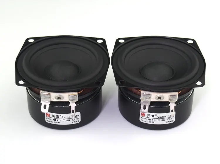 2 шт. 2,5 дюймов 4Ohm 15 Вт полный спектр hi-fi савбуфер аудио Динамик s Полный частоты бас Динамик звук бас блок loudspeterm блок громкоговор