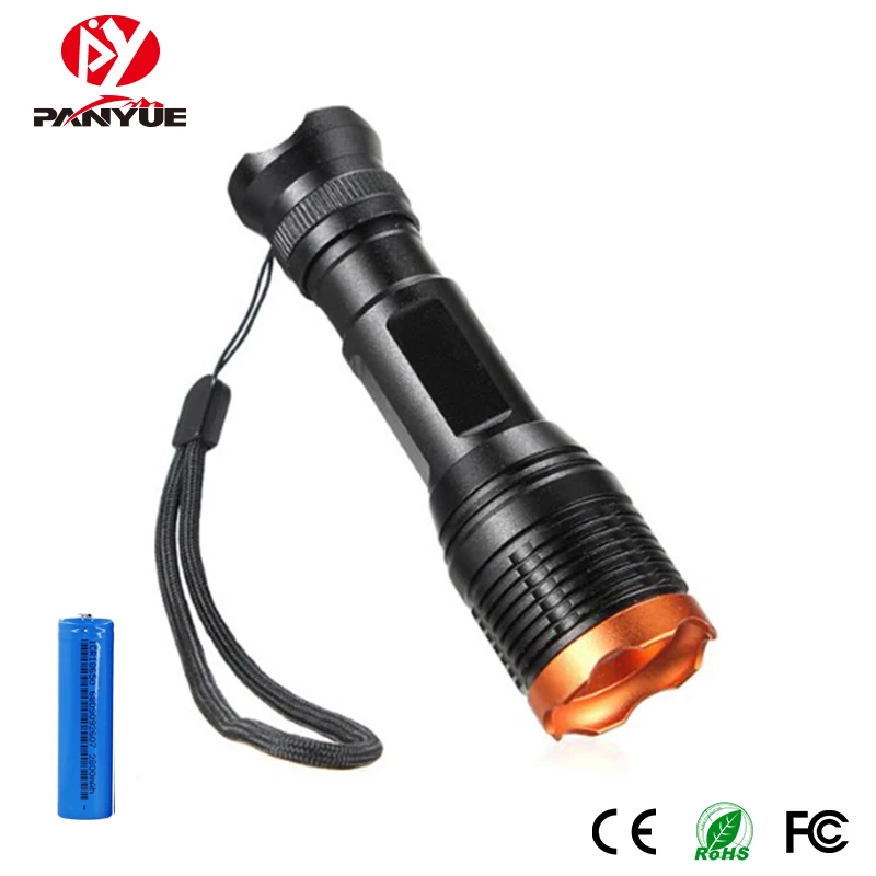 

PANYUE LED Rechargeable Flashlight XML T6 linterna torch 1000 lumens 18650 Battery Outdoor Camping Powerful Led Flashlight