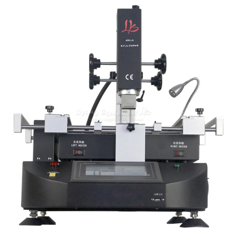 LY R5830 горячего воздуха 7 дюймов HD сенсорный экран паяльная станция 3 зоны для