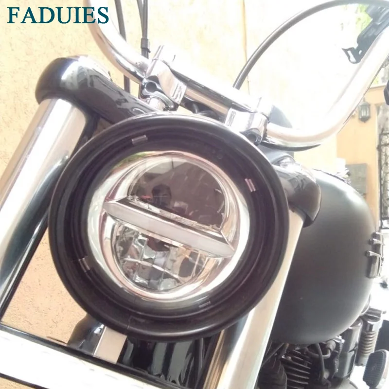 Налобный фонарь Dyna Sporter Street Bob FXDB светодиодный 5 3/4 дюйма белый ДХО для мотоцикла| |