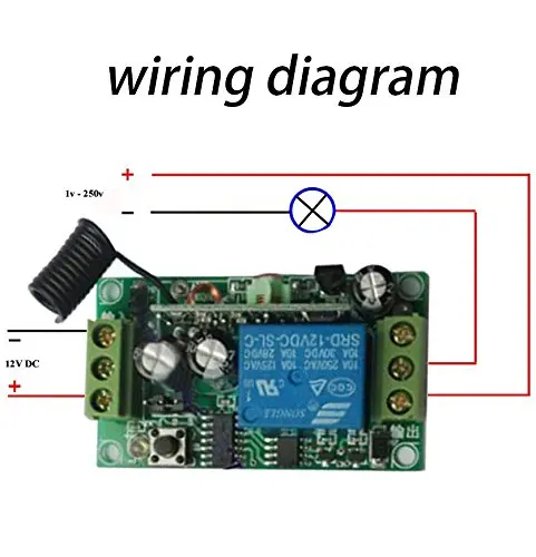DC 12V 10A 1CH беспроводной Радиочастотный переключатель света дистанционное