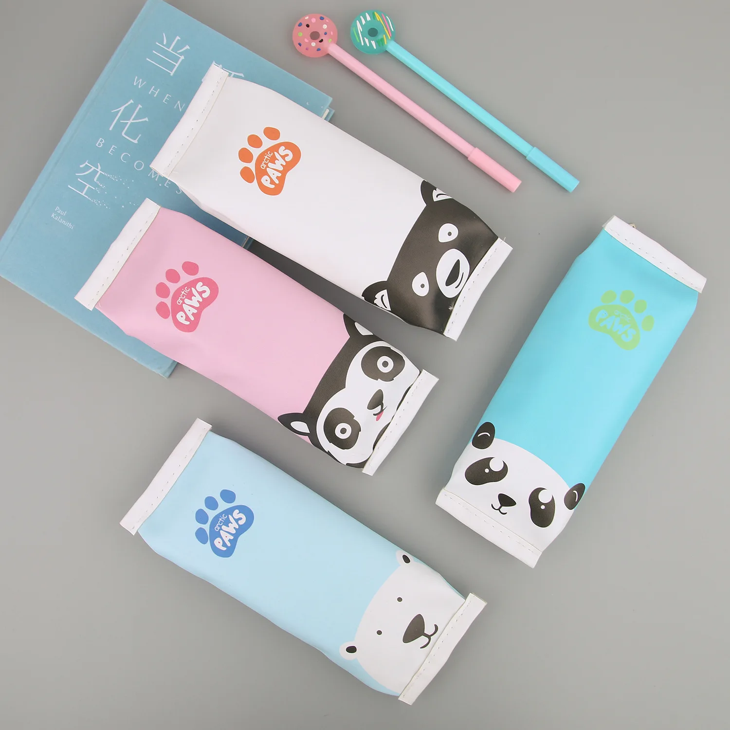 Милый пенал с героями мультфильмов Kawaii школьные принадлежности карандаш сумка Bts