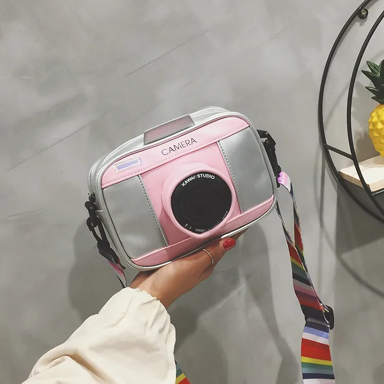 Pink TOYOOSKY в форме камеры сумка на ремне, персональная модельная камера сумка женская сумка-мессенджер цепная сумка дешевые женские сумочки кошелек - Цвет: Pink